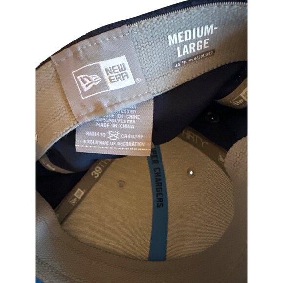 Los Angeles Chargers New Era Stretch Fit Cap Medium/Large Navy & Gray NFL - Picture 6 of 7